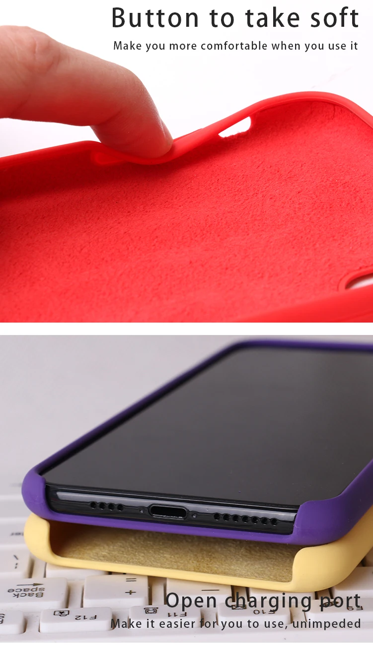 Жидкий силиконовый чехол для телефона Ikase Store для iPhone XS Max XR X 8 7 6 6S Plus, силиконовый чехол для Apple 8Plus 7Plus 6plus