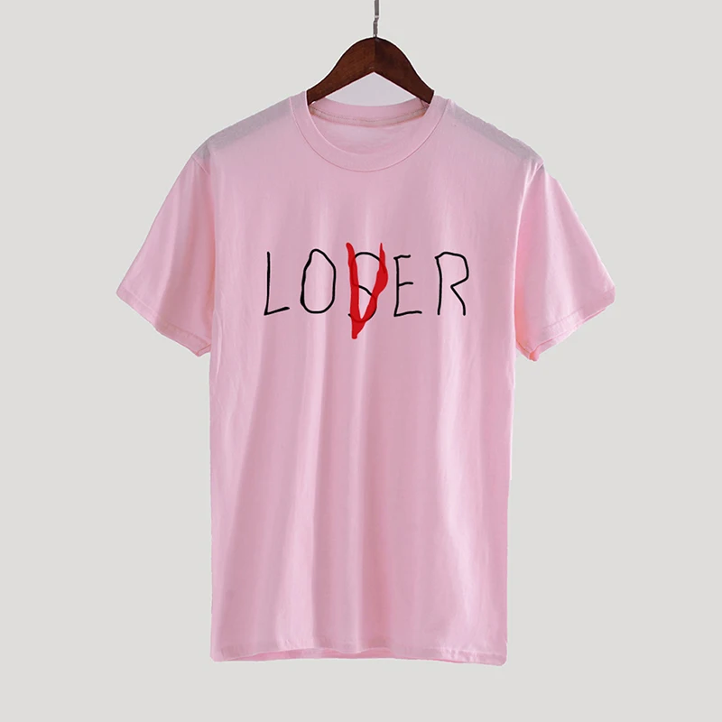Летняя футболка для женщин с надписью LOVER LOSER принтом женские топы футболки