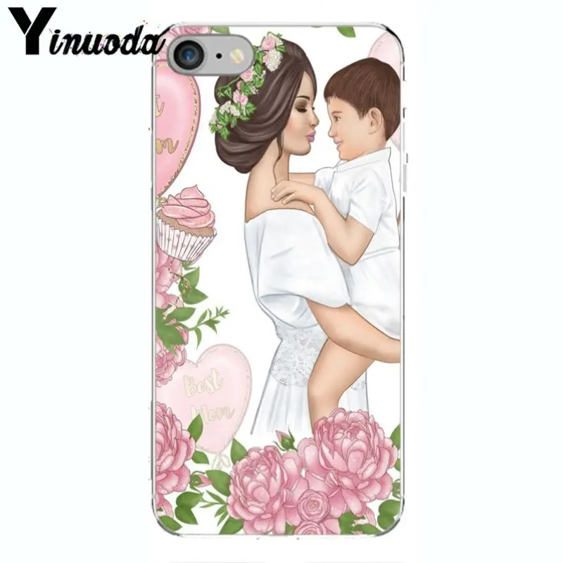 Yinuoda супер мама девушка красочные милые аксессуары для телефона чехол Apple iPhone 8 7 6