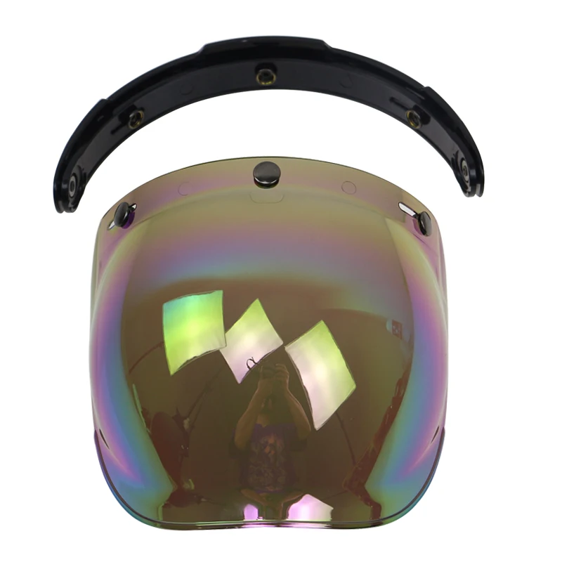 Профессиональный 3 пряжкой пузырь Щит DIY мотоциклетный шлем стекло pin лобовое