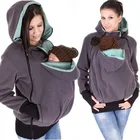 Многофункциональные повседневные однотонные женские куртки Три в одном, кенгуру для мамы и ребенка, женская одежда кенгуру на молнии