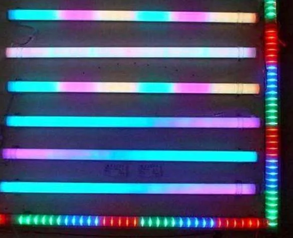 Новинка 50 шт. супер яркая RGB Светодиодная трубка 8 пикселей наружная Световая SMD5050