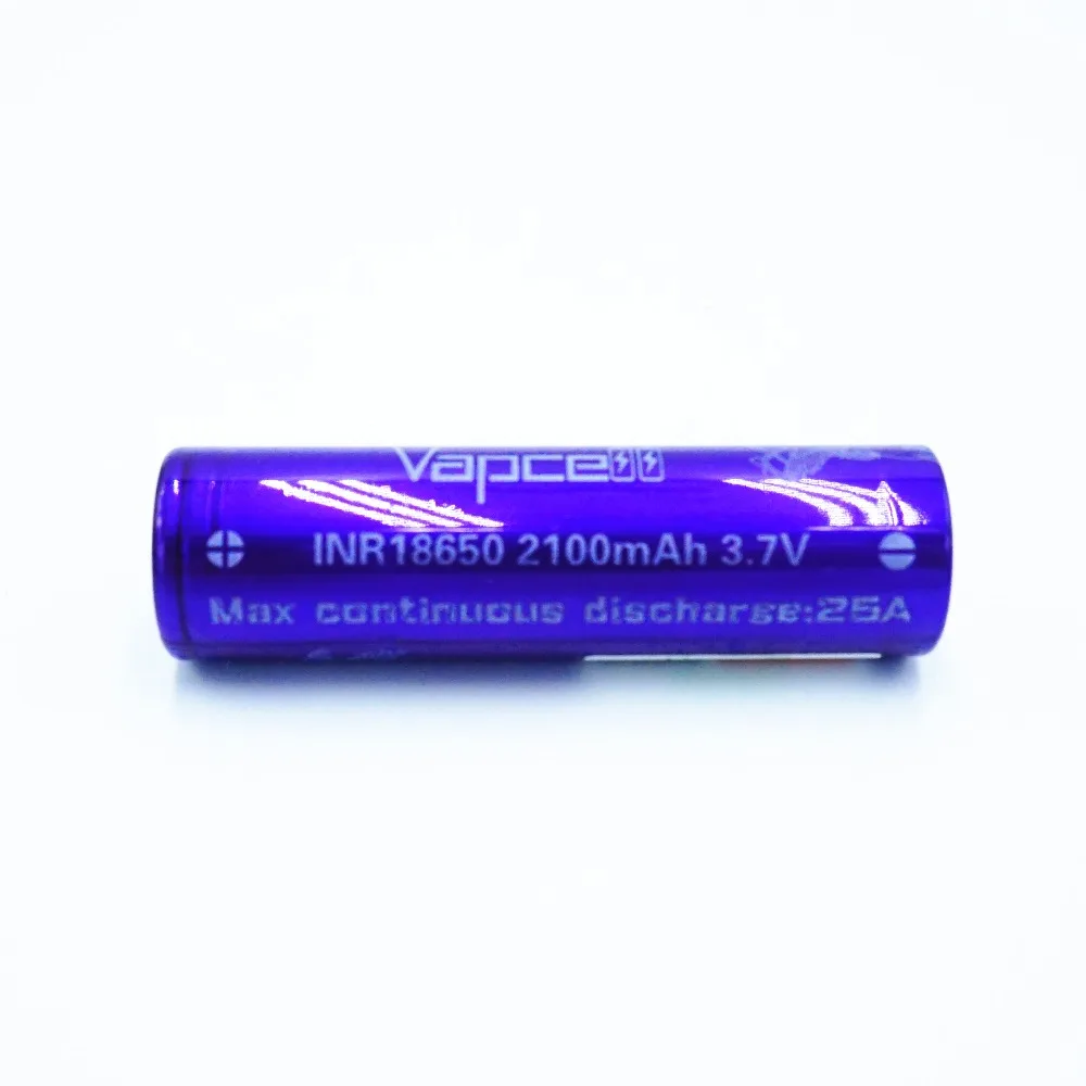 2 шт. VAPCELL INR18650 2100 мАч INR 18650 литиевая аккумуляторная батарея непрерывная 25 А
