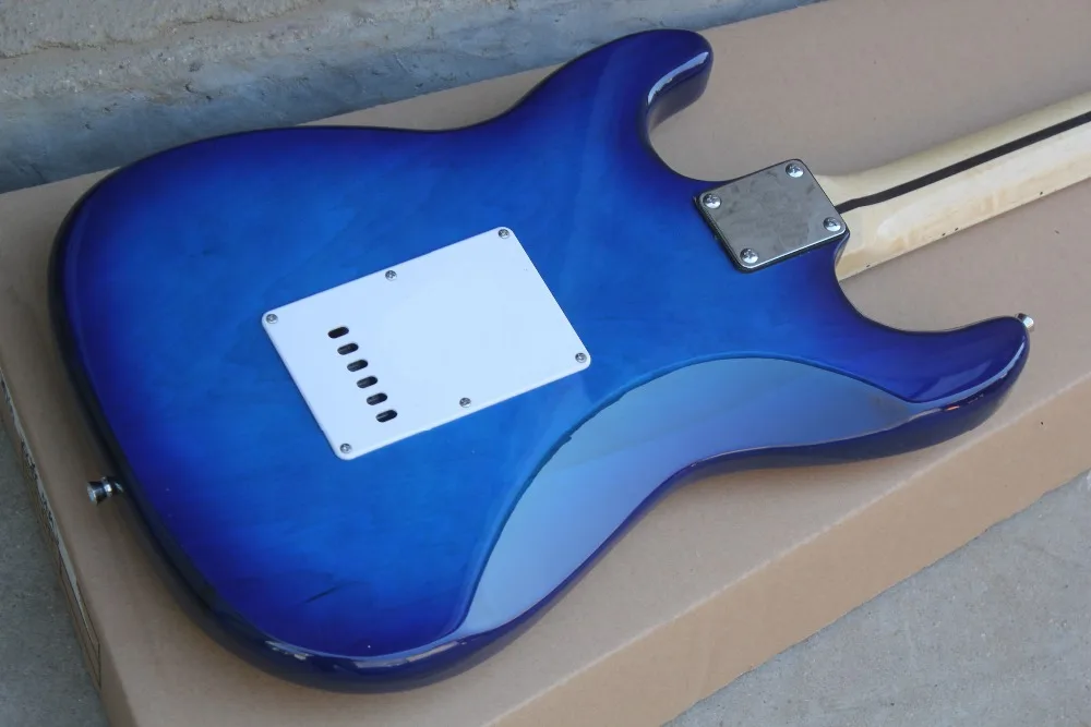 Фабрика магазин синий взрыв ST клен гриф floyd rose мост 6 строка Гитары Guitarra | Спорт и