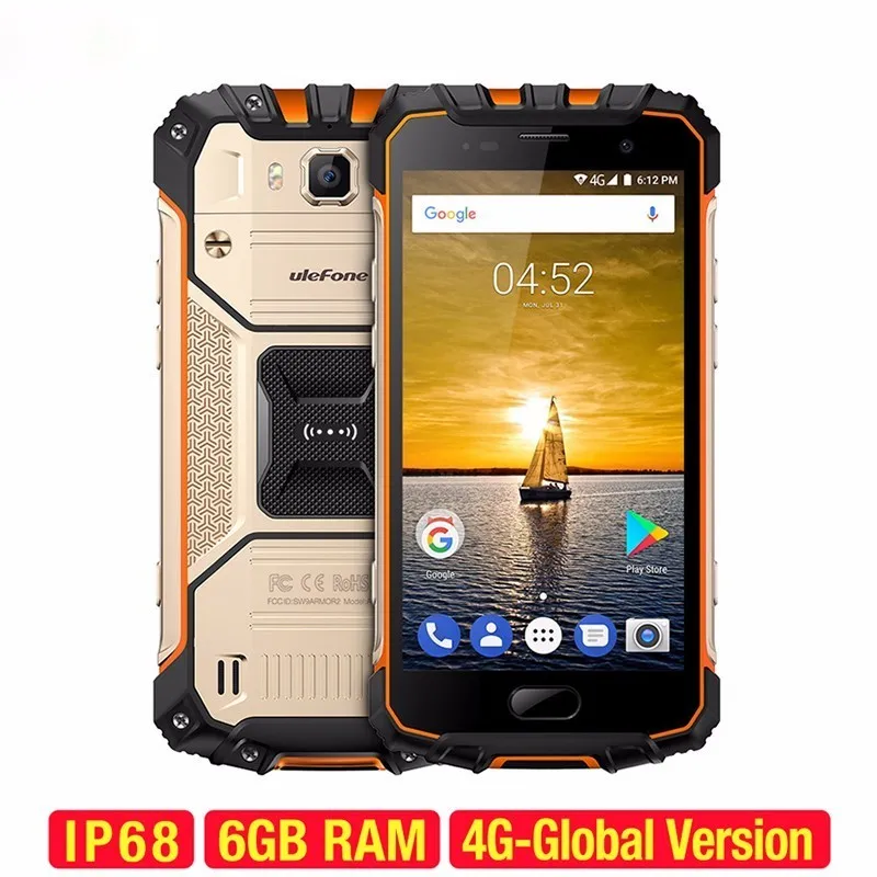 Ulefone power 2 IP68 Водонепроницаемый мобильный телефон на процессоре Helio P25 Octa Core 6 ГГц