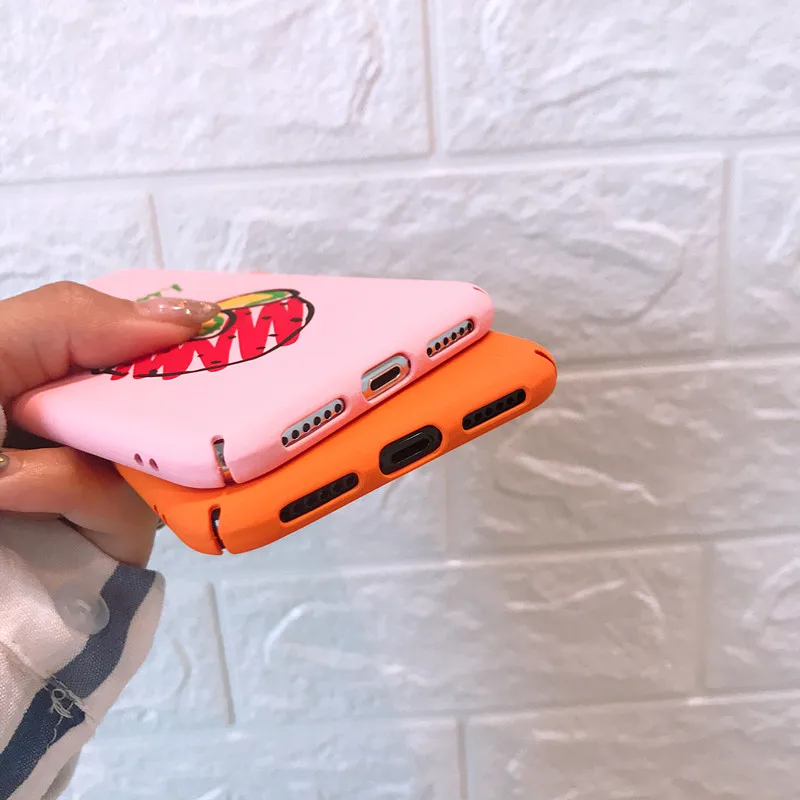 Милые фрукты телефонные чехлы для IPhone 8X6 XS 6 S XR MAX 7 чехол матовый жесткий задняя