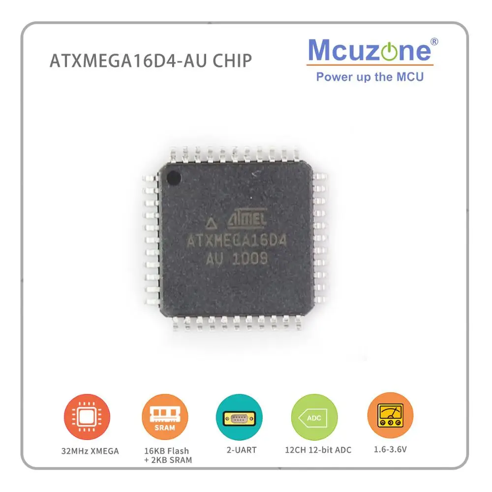 ATxmega16D4 AU (ATMEL xmega) микрочип AVR PDI UART XMEGA16D4 16D4 ATXMEGA|chip| |