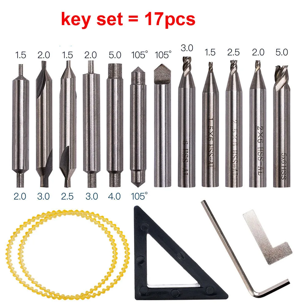 Titanium Key end mill For Vertical Machine Cutter Parts Locksmith Tools 1.0 1.1 1.2 1.5 2.0 2.5mm 3.0mm 3.5mm 4.0mm | Инструменты