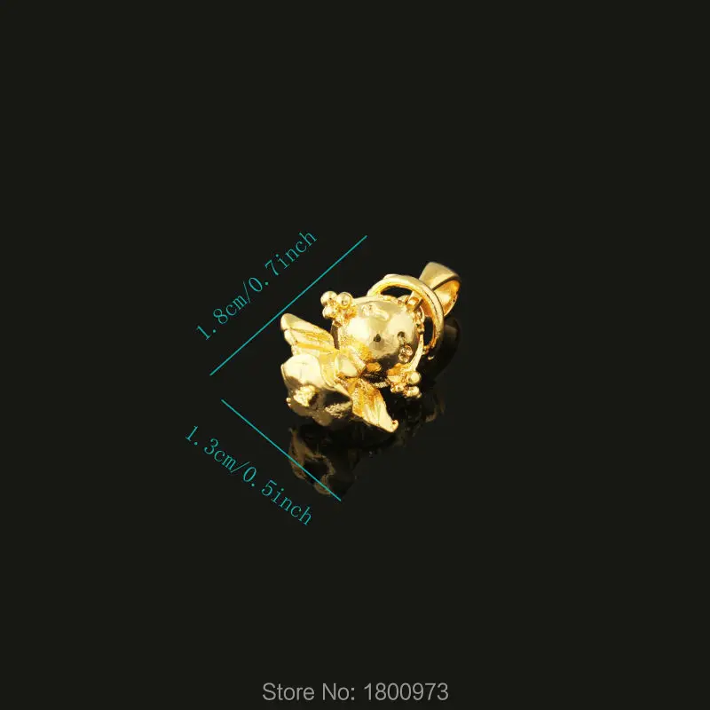 Новейшая модель 22 K золотой цвет милый Сказочный кулон Модные украшения ожерелья