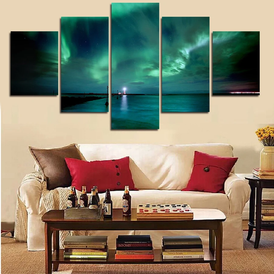 5 панелей настенная Картина на холсте современные настенные картины масляная