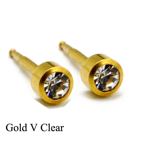 Gold V Aqua Пара 16 г 24 К Золотое покрытие и серебро смешивать свой камень цирконий драгоценный камень уха шпилька спираль трагус серьги, Надеваемые На ушной хрящ прибор для пирсинга ювелирные изделия для тела - Окраска металла: Gold V Aqua