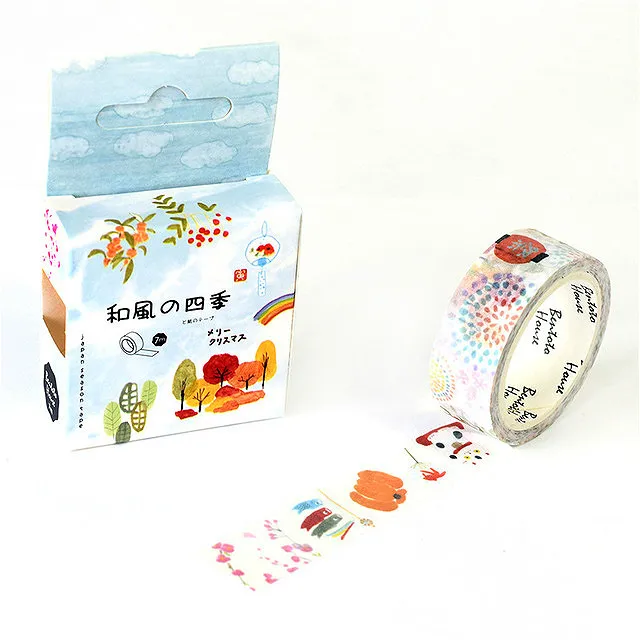 1 шт. бумажный конверт Brambles, 7 м x 1,5 см, клейкая лента, европейский стиль, конверт для почтовых карт,, товары для скрапбукинга, подарок - Цвет: L