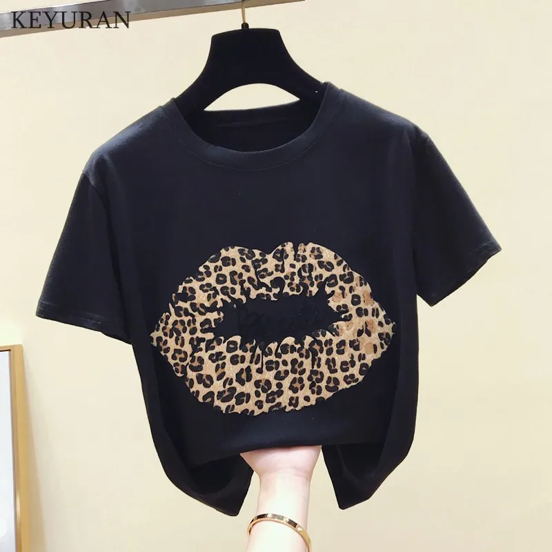 2019 летние модные женские туфли Повседневное Рубашка с короткими рукавами