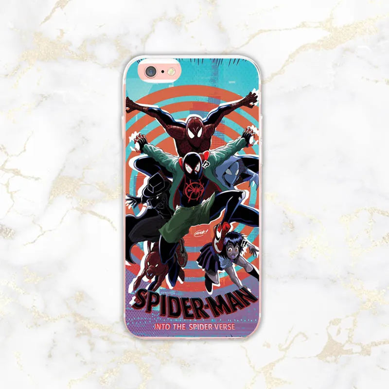 Чехол накладка для iphone 6 6S Человек паук В Стиле Человека паука 5 5S SE 6plus 7 7plus 8 Plus 10 X XS