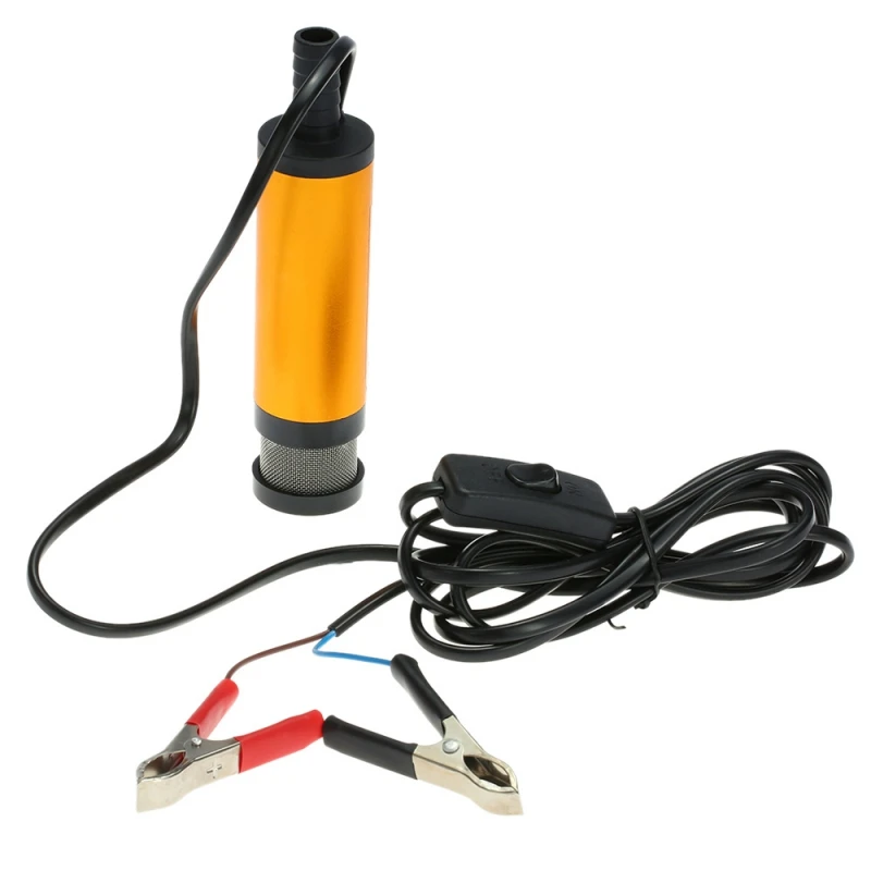 12V 24V DC Electric Submersible Pump for Pumping Diesel Oil Water Fuel Transfer Pump Stainless Steel Shell