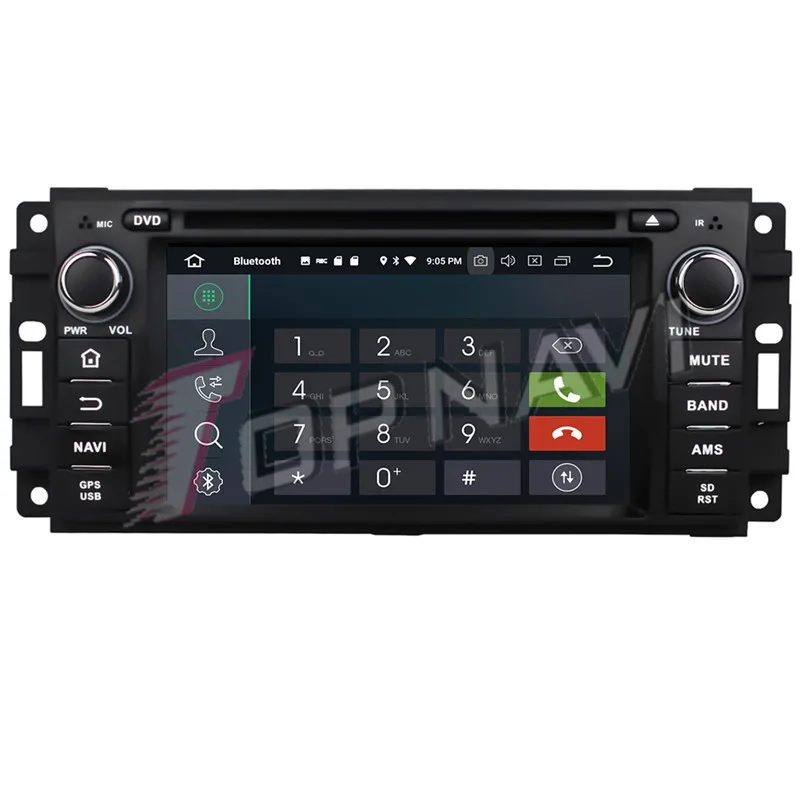 TOPNAVI 6 2 ''Android 9 0 DVD Авто GPS плеер для Jeep Sebring 300C Grand Cherokee Компас Wrangler путешествие 2010
