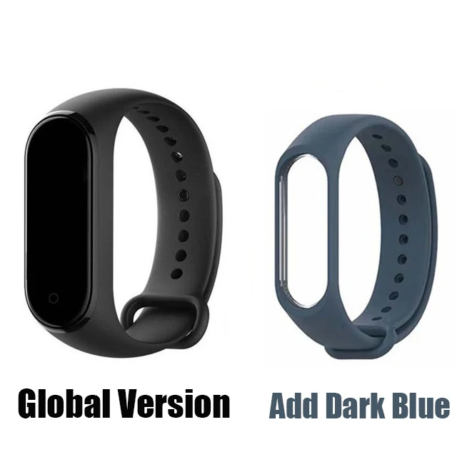 GB Dark Blue Strap Xiaomi Mi смарт-браслет 4 цветной экран пульсометр фитнес 135 мАч Bluetooth 5,0 спортивный водонепроницаемый браслет - Цвет: GB Dark Blue Strap