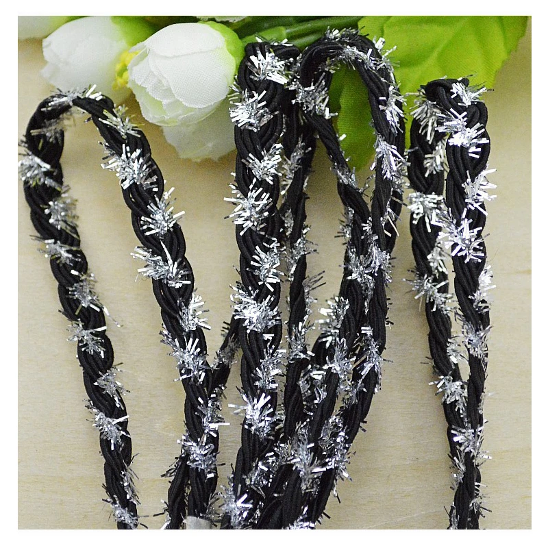 30 м/лот дешевая Высококачественная тесьма кружевная отделка с золотой нитью