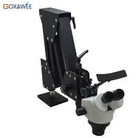 h q professional 7 45x binocular microscope 200 500mm zoom articulating arm stereo microscope with long working distance