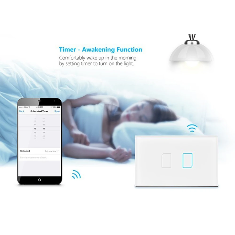 Broadlink TC2 WiFi переключатель 110 В 220 световые переключатели Сенсорная панель стандарт
