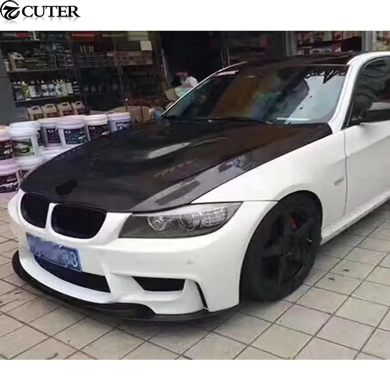 E90 325i 1M Стиль комплект кузова автомобиля ПУ Неокрашенный передний бампер для BMW 08