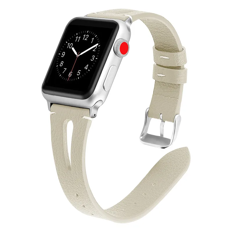 11 Кожаный ремешок для часов Apple Watch 38 мм 44 мм 40 мм 42 мм кожаный ремешок сменные браслеты для Iwatch браслет 83008 - Цвет ремешка: 11