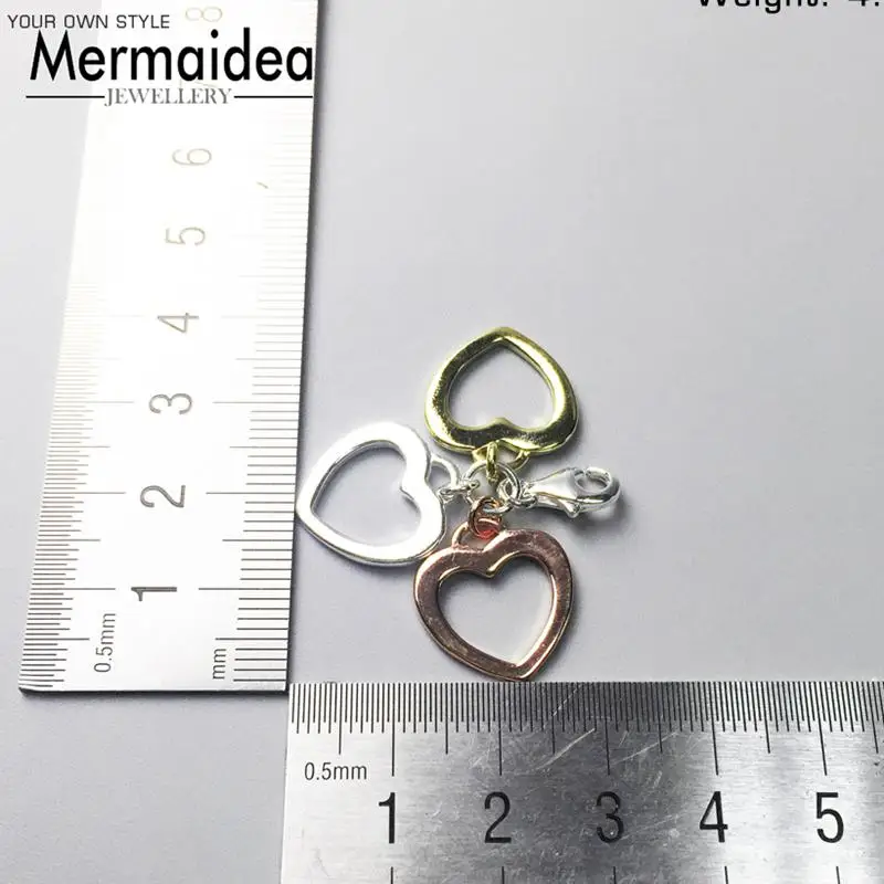 Simple Trendy silver plated Three Heart Pendant Charm Fashion Women Lovely Valentine Gift Fit Statement Necklace Jewelry | Украшения и