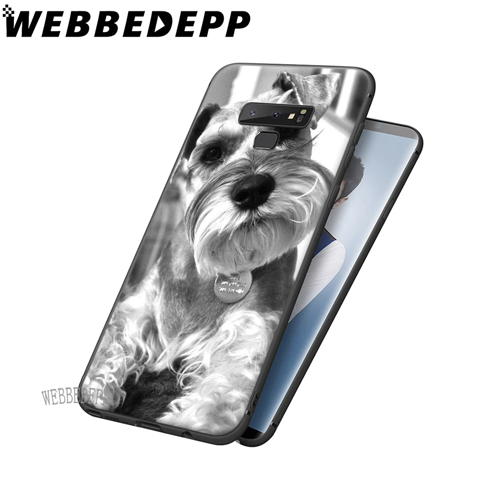 WEBBEDEPP мягкий чехол из ТПУ с изображением милой собаки шнауцера для Samsung Galaxy S6 S7 Edge