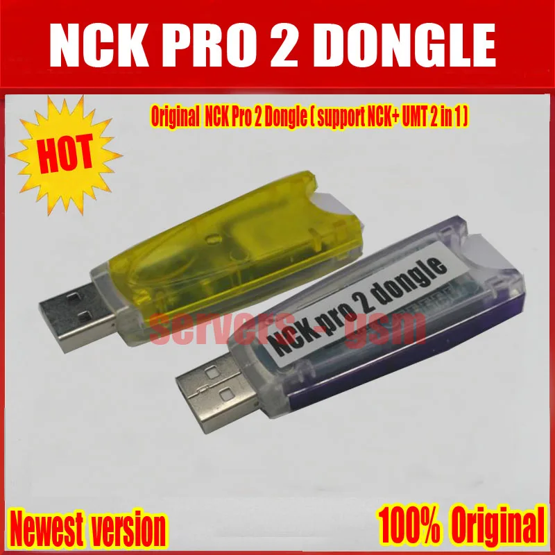 Новейший оригинальный NCK Pro Dongle Pro2 Dongl + кабель для полной загрузки (NCK DONGLE UMT 2 в 1)