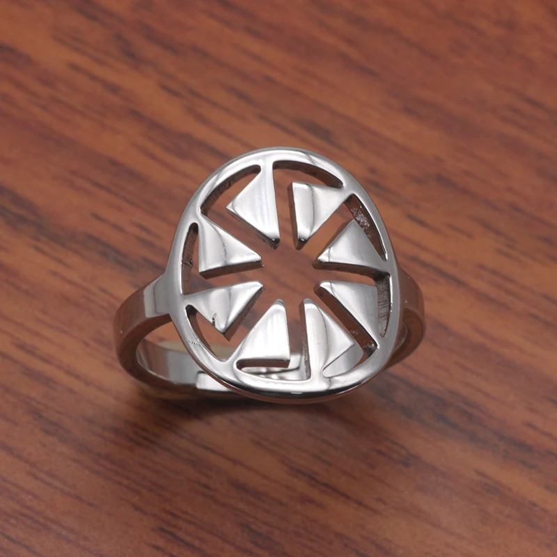 

Geometric Open Design Ring Unique Sun Stainless Steel Rings Jewelry Best Christmas Gift for Men and Women YP3956