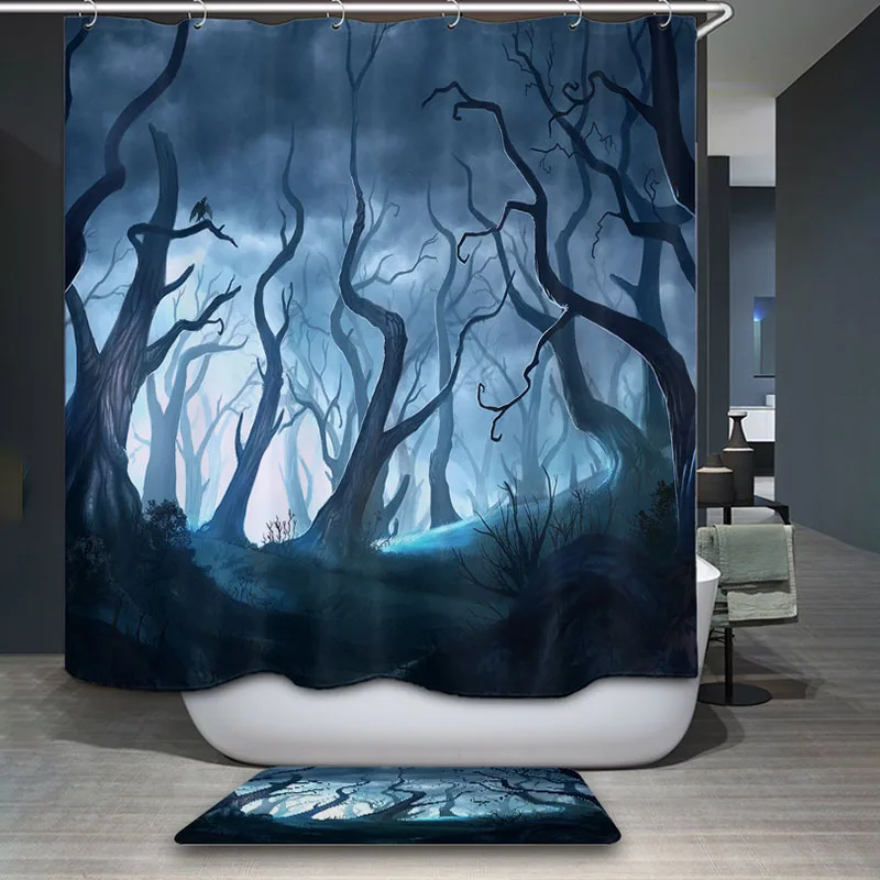 Monily полиэфирная водонепроницаемая морская Акварельная занавеска для душа 12