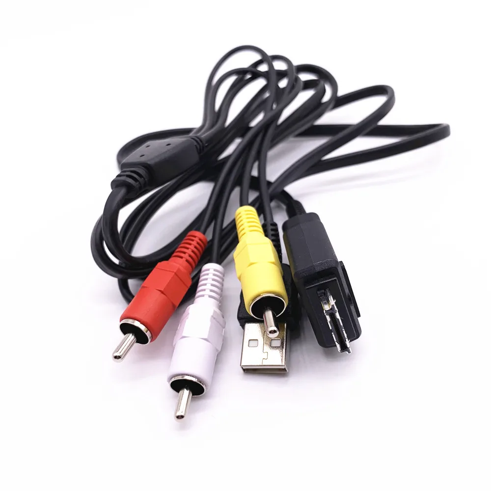 USB + AV ТВ кабель для sony VMC MD2 детали Cyber Shot DSC H55 W230 W270 H20/B H20 HX1 T500/B T500 камеры|Кабели