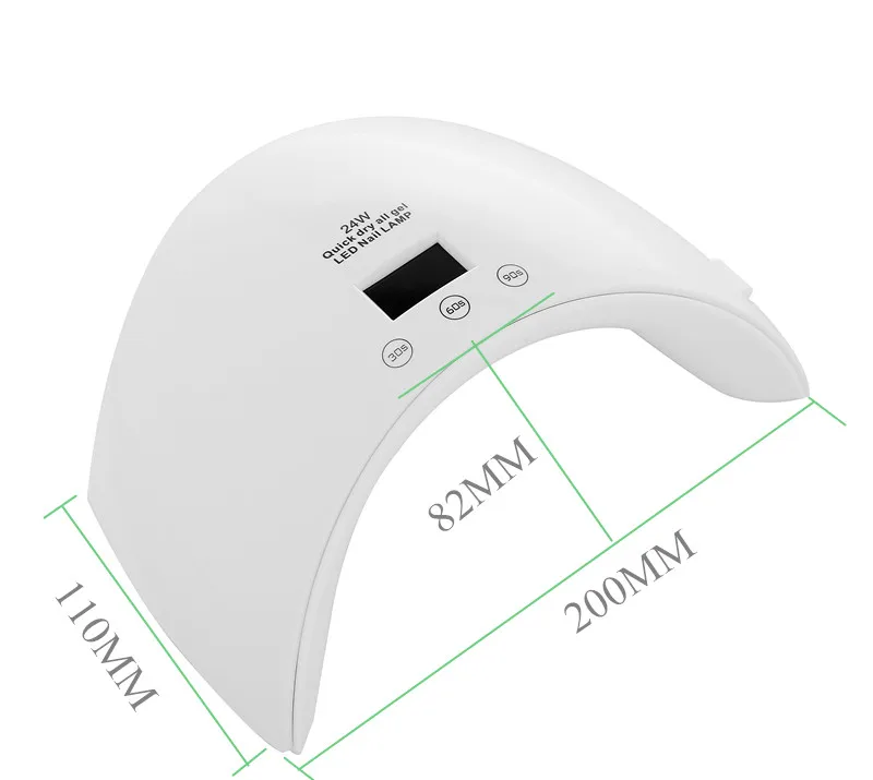 Уф-лампа для сушки гель-лака с жк-дисплеем 24 вт | Красота и здоровье