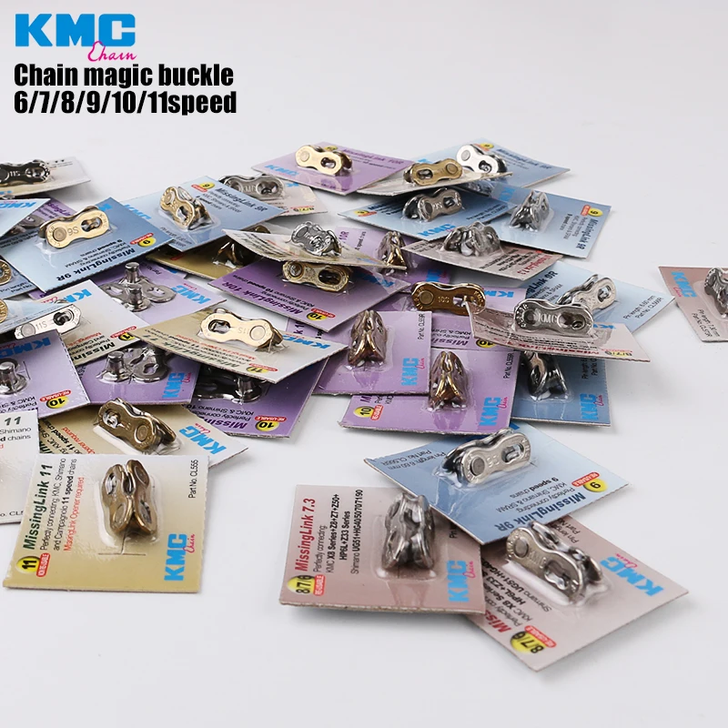 Подлинный велосипедный замок KMC для дорожного велосипеда 6/7/8/9/10/11 скоростная цепь