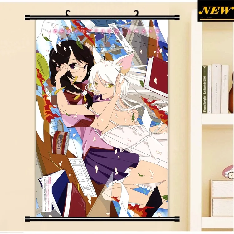 40X60 см Monogatari история Bakemonogatari верблюжья лапка лоли мультфильм аниме стены