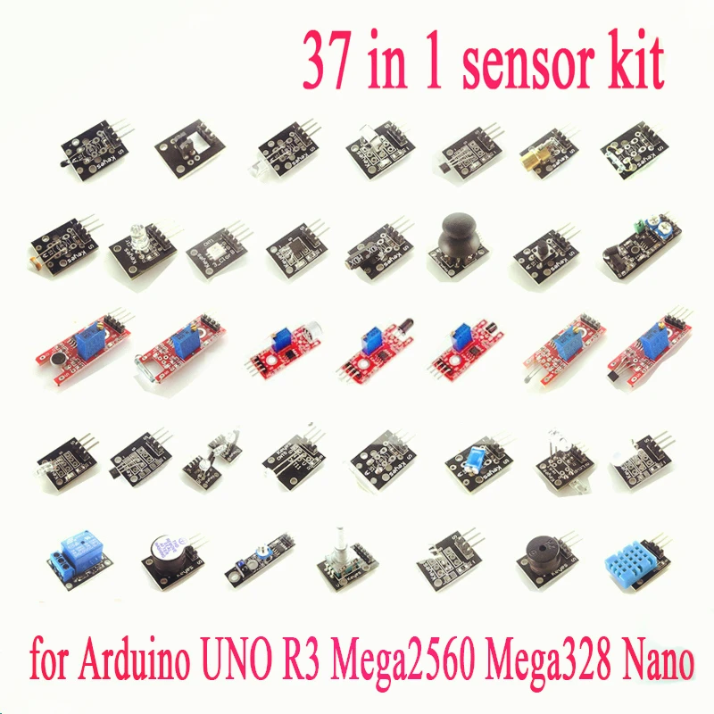 37 шт./лот, комплект сенсорной платы для Arduino, Diy Kit, Raspberry Pi 3/2, Модель B, 37 видов лазерного датчика температуры