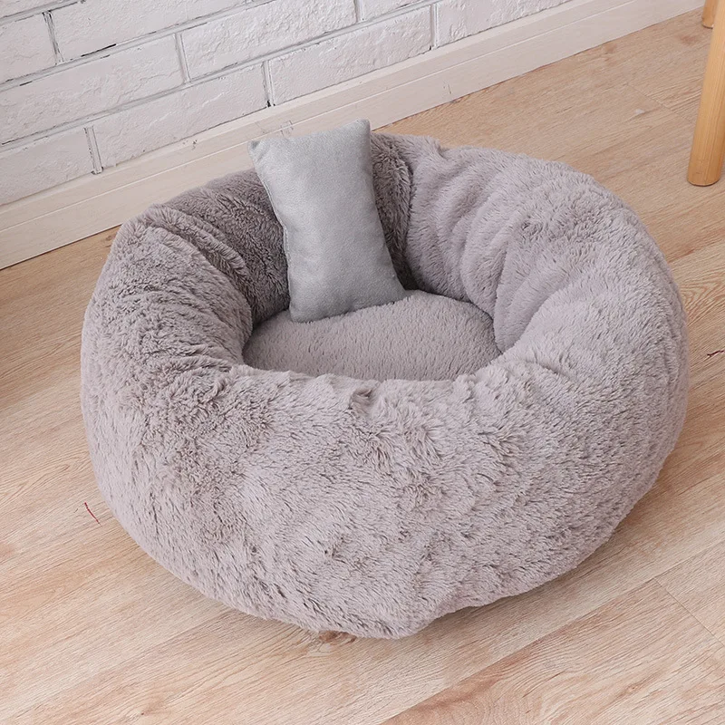 Petshy уютное флисовое гнездо для кошки теплая зимняя средняя корзина для собак Питомник Anit-skip котенок щенок Спящая пещера подушка
