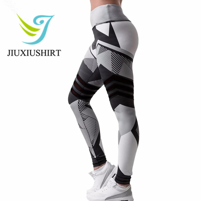 JINXIUSHIRT фитнес женские штаны для йоги принт плотные леггинсы спортивная одежда
