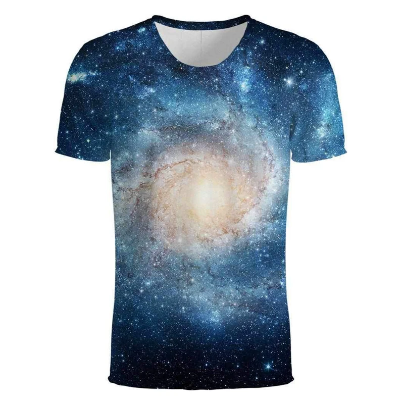 

3D Galaxy T Shirt Men Tee Shirts Mysterious Universal Short Sleeve Colorful Star T-Shirt Print tshirt Women Couple Tops