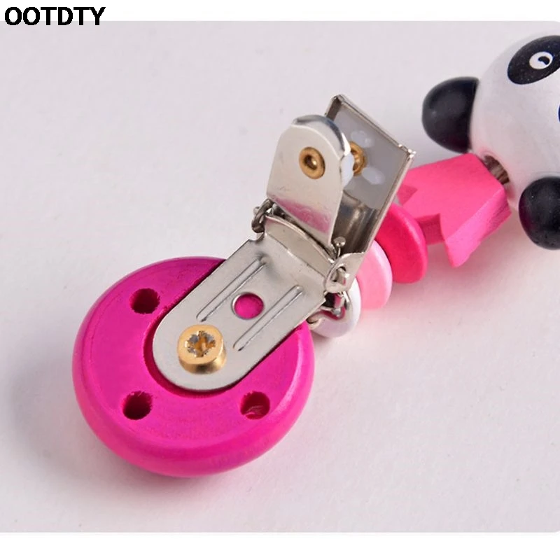 

Baby Pacifier Clip Chain Hand Made Infant Boys Girls Cute Panda Letters Toys Teether Pacifier Chain Holder Baby Nipple Feedin