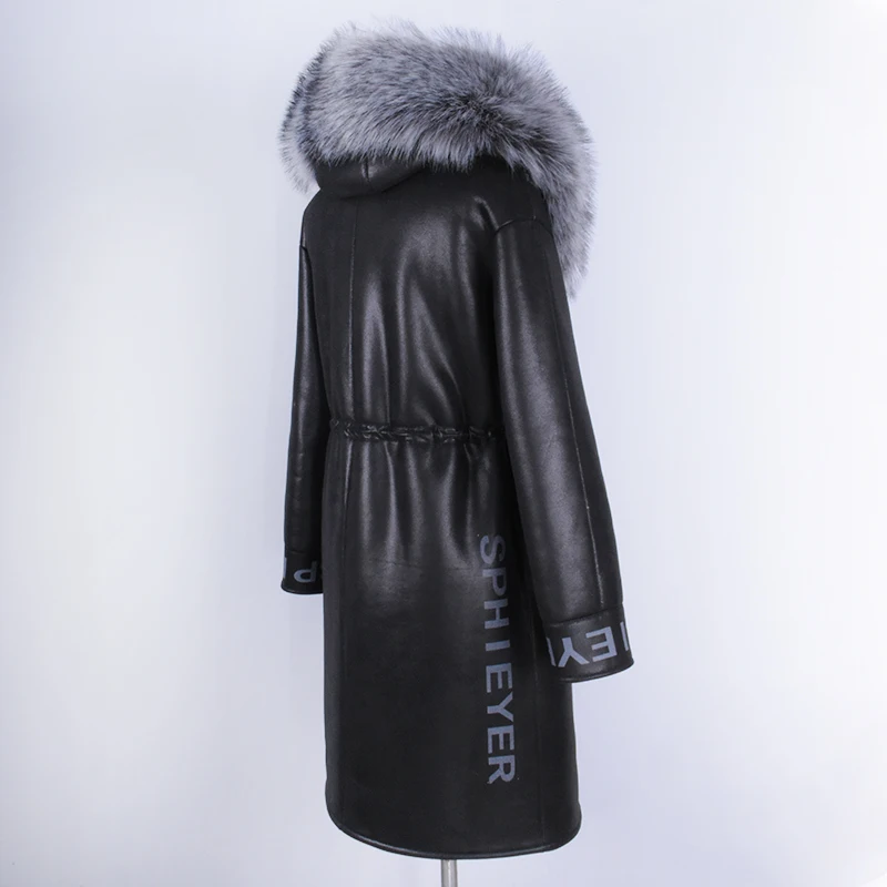 Завод прямые поставки Для женщин Мех животных пальто из искусственного зима