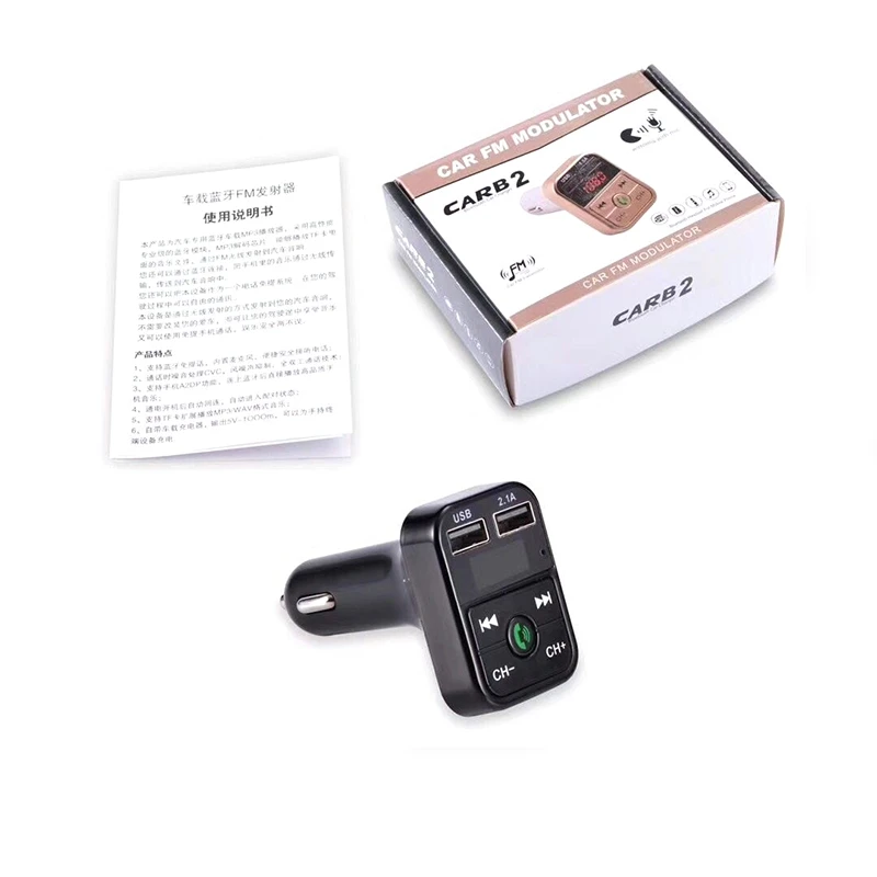 Universal Bluetooth 2.1 EDR Wireless FM Transmitter Radio Adapter Car Charger LED display hands-free Support USB disk TF card | Автомобили