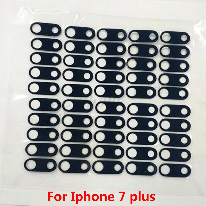 

Стеклянный объектив задней камеры 50 шт./лот для iphone 7 plus 7 P 7 plus 7G с наклейкой