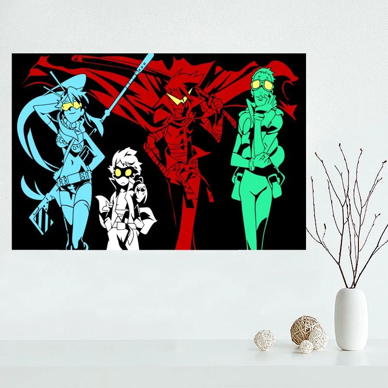 Холщовый постер Tengen Toppa Gurren Lagann украшение для дома настенное искусство Новое