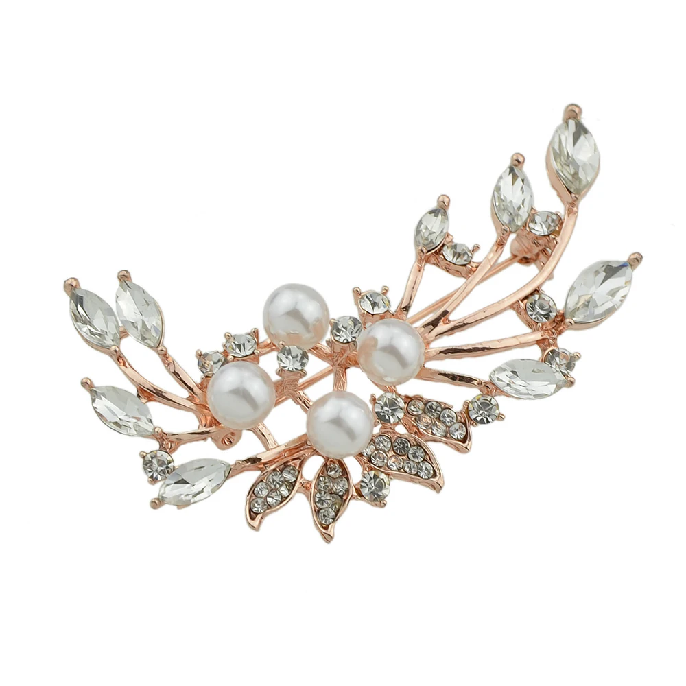 Fanhua Роскошные Свадебная вечеринка Интимные аксессуары Rosegold Цвет с полным горный