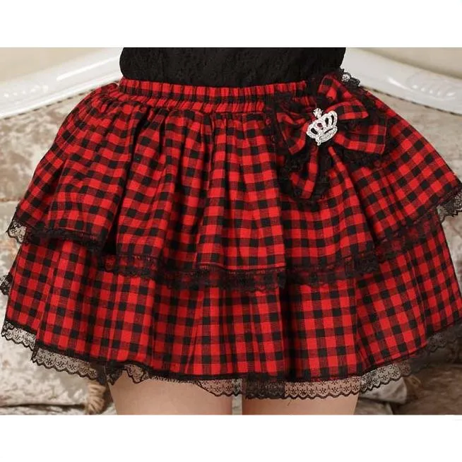 Женская клетчатая мини юбка в стиле &quotЛолита&quot|skirt latin|skirt shopskirt bandage |