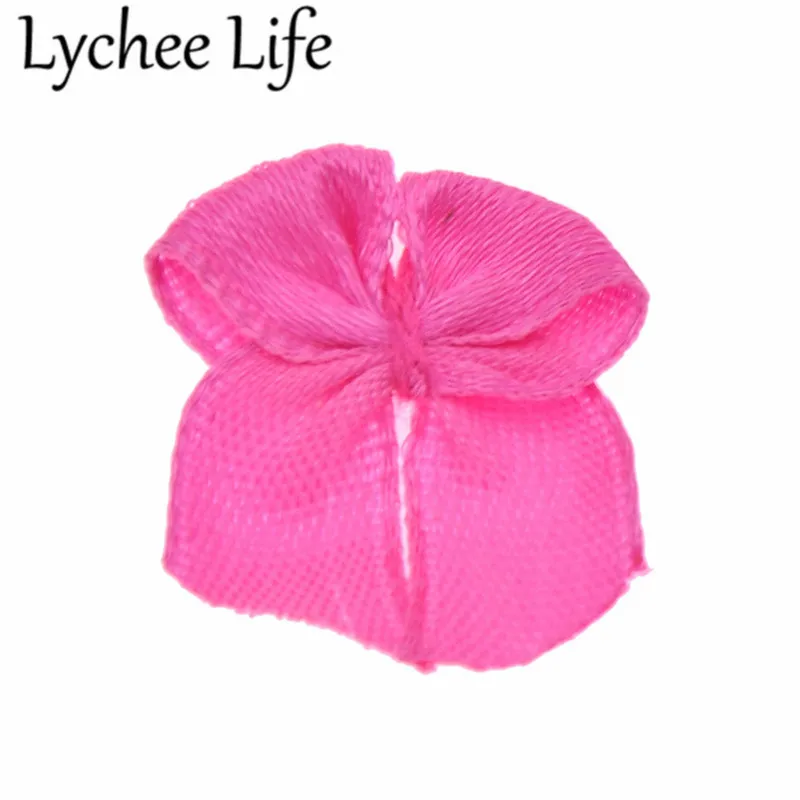 Lychee Life 72 шт. атласная мини-лента с бантом однотонная шелковая лента украшение для