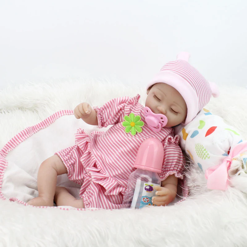 45 см Силиконовые Reborn Baby Doll Дети Playmate Подарки Для Девочек ребенок Жив Soft Toys Букеты