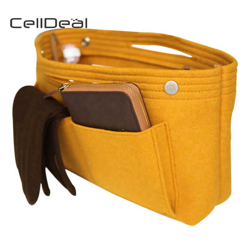 CellDeal High Quality Felt Bag in Casual Travel Multi-pockets Storage Liner Package Fashion Women Handbags | Багаж и сумки