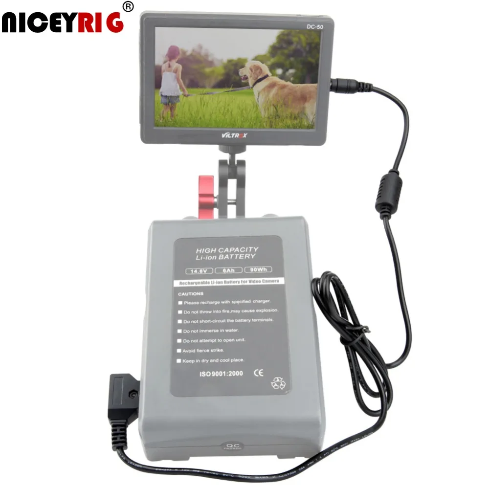 NICEYRIG для Blackmagic видеомонитора кабель D Tap питания адаптер постоянного тока монитор